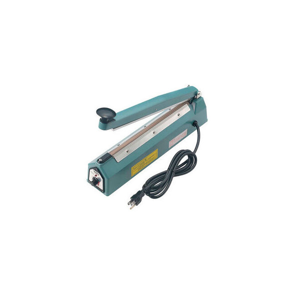 Global Industrial 12"" Hand Impulse Sealer 2mm Seal Width