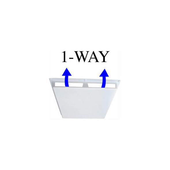 Elima-Draft ELMDFTCOM1DEF3457 Commercial Air Deflector Vent Cover for 24"" x 24"