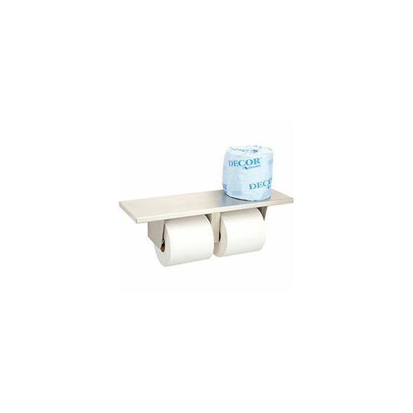Bobrick Surface-Mounted Multi Roll Tissue Dispenser w/ Shelf - B2840