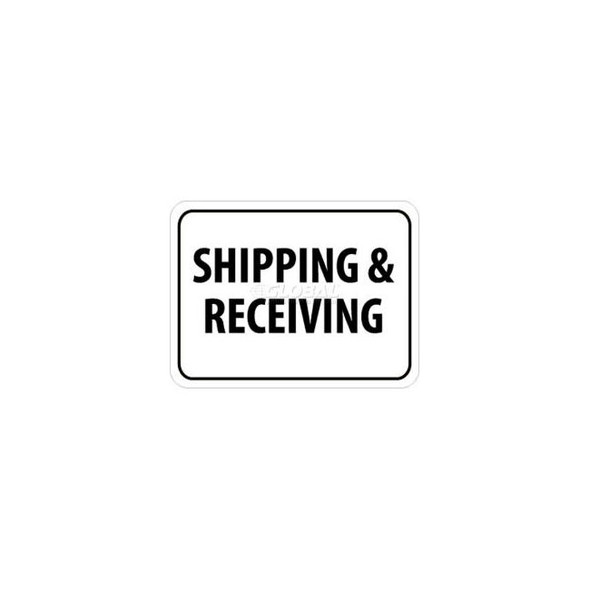 NMC TM228J Traffic Sign Shipping & Receiving 18"" X 24"" White/Black