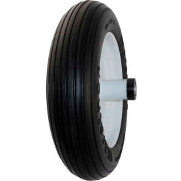Marathon 00003 3.50/2.50-8 Flat Free Wheelbarrow Tire - Ribbed Tread - 6"" Cente Marathon 00003 3.50/2.50-8 Flat Free Wheelbarrow Tire - Ribbed Tread - 6"" Cente
