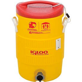 Igloo 48153 - Water & Beverage Cooler Heat Stress Solution Yellow 5 Gallons