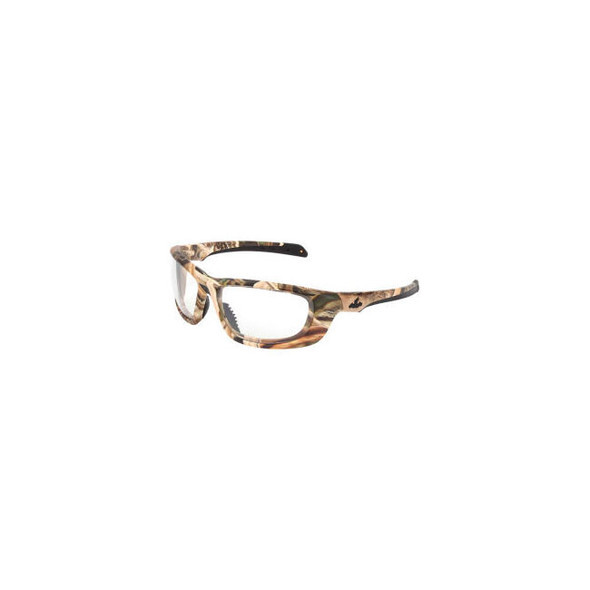 MCR Safety Mossy Oak Blades UD1 Safety Glasses Camo Frame Clear Lens Anti-Fog