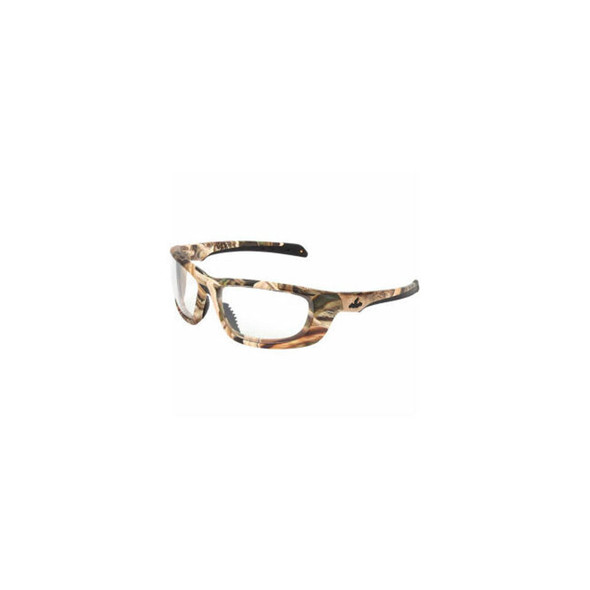 MCR Safety Mossy Oak Blades UD1 Safety Glasses Camo Frame Clear Lens Anti-Fog