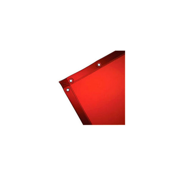 See-Thru Welding Curtain - 6 Ft. x 8 Ft. - Vinyl - Spectra Orange