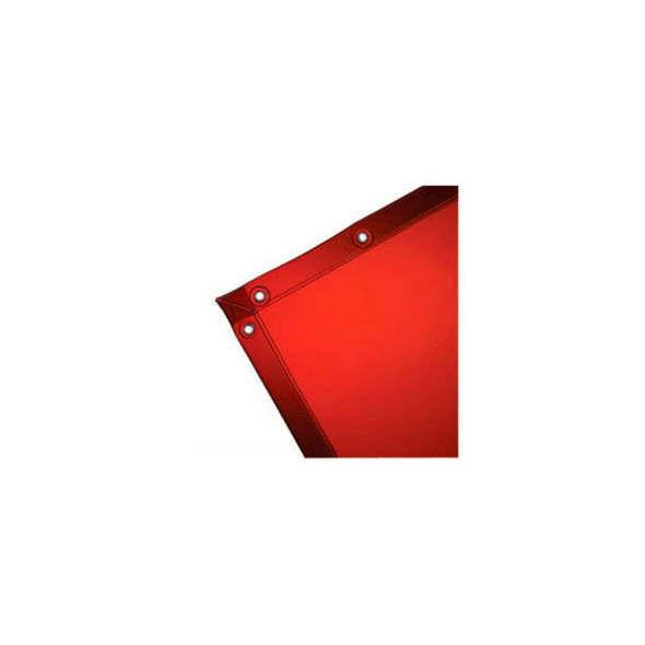 See-Thru Welding Curtain - 6 Ft. x 8 Ft. - Vinyl - Spectra Orange