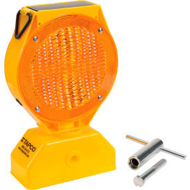 5785469 Individual Solar LED Barricade Light Amber 3-Way On/Off Switch