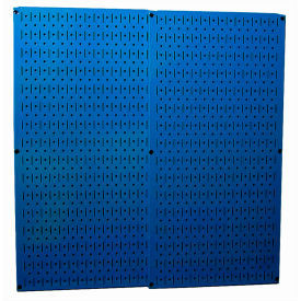 Wall Control Pegboard Pack- 2 Panels Blue Metal 32"" X 32"" X 3/4""