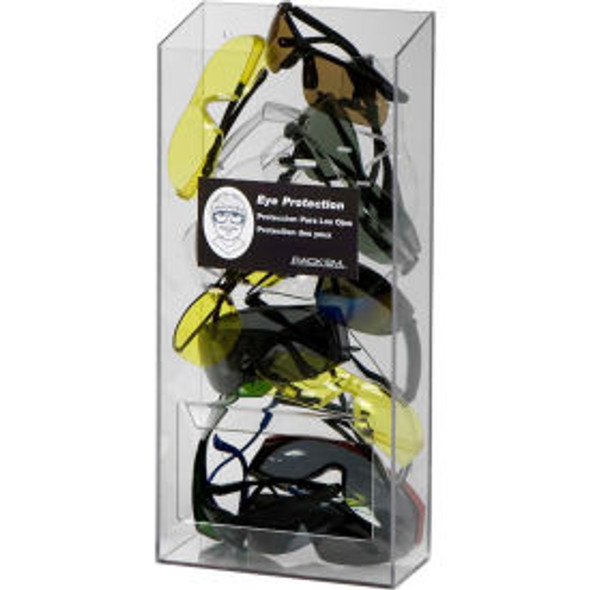 Horizon Mfg. 20 Pair Safety Glass Dispenser 5143 Clear Plastic 5143 7-3/4""L