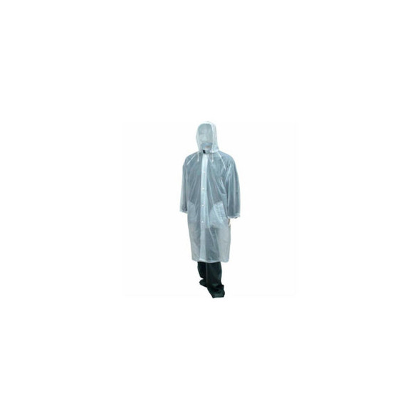 Tingley C61210 Tuff-Enuff Coat Clear 48"" Detachable Hood 2XL Tingley C61210 Tuff-Enuff Coat Clear 48"" Detachable Hood 2XL