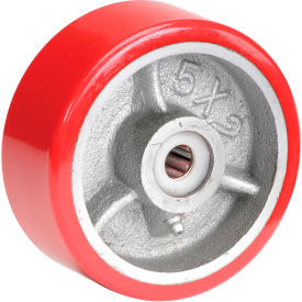 Global Industrial 5"" x 2"" Polyurethane Wheel - Axle Size 5/8""