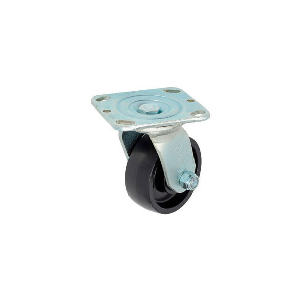 Global Industrial Heavy Duty Swivel Plate Caster 4"" Molded Plastic Wheel 420 Lb