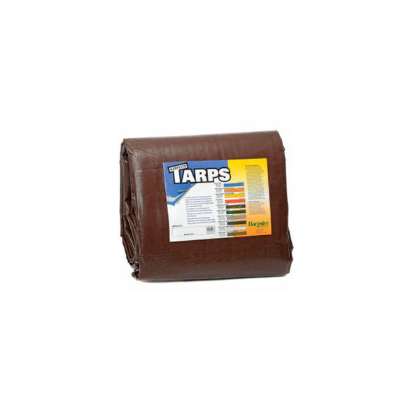 12' x 16' Super Heavy Duty 8 oz. Tarp Brown - BR12x16