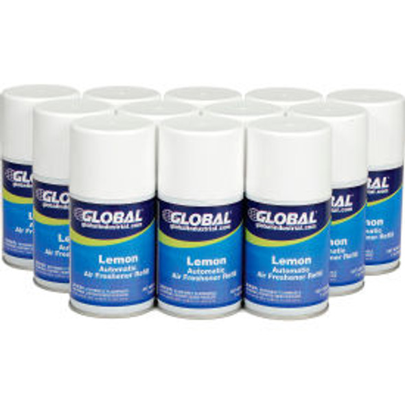 Global Industrial Automatic Air Freshener Refills Lemon 7 oz. Can - 12 Refills/C