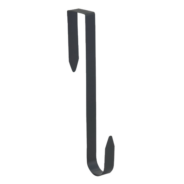 Gerson 12 In. Metal Over-The-Door Black Wreath Hanger 2310740