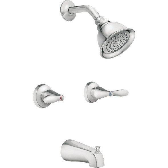 Moen Adler 2-Handle Lever Tub and Shower Faucet, Chrome 82602