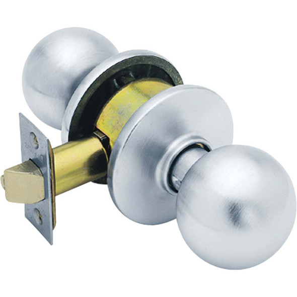 Schlage Orbit Satin Chrome Hall & Closet Door Knob F10CSVORB626