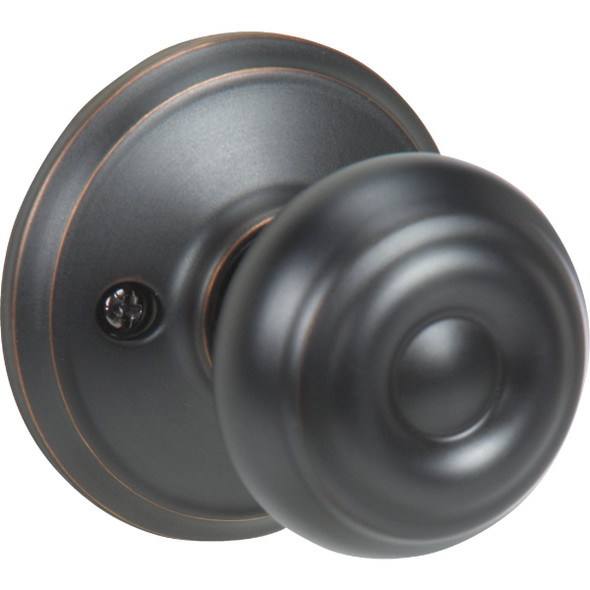 Schlage Georgian Aged Bronze Dummy Door Knob F170VGEO716