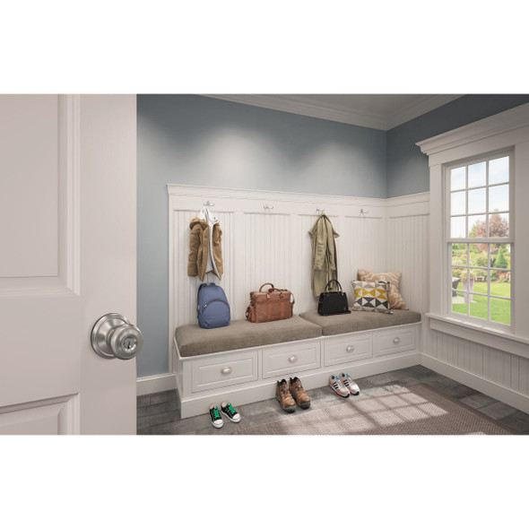 Schlage Georgian Satin Nickel Entry Door Knob