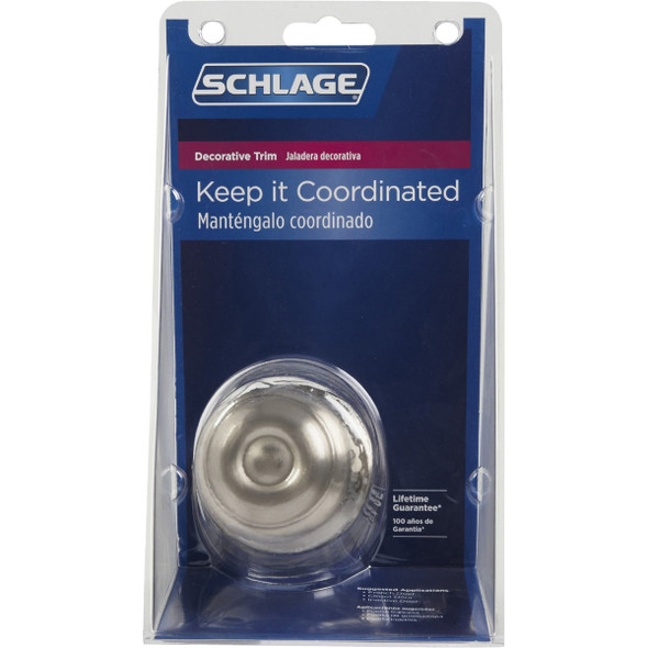 Schlage Georgian Satin Nickel Dummy Door Knob F170VGEO619 254282