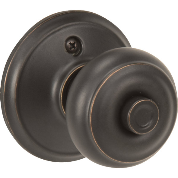 Schlage Georgian Aged Bronze Bed & Bath Door Knob