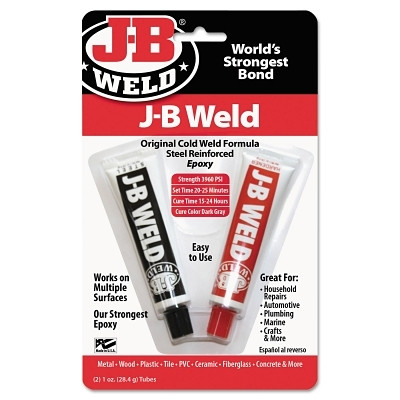 Cold Weld Compound, 2 oz (2 x 1 oz) Skin Packed, Dark Grey