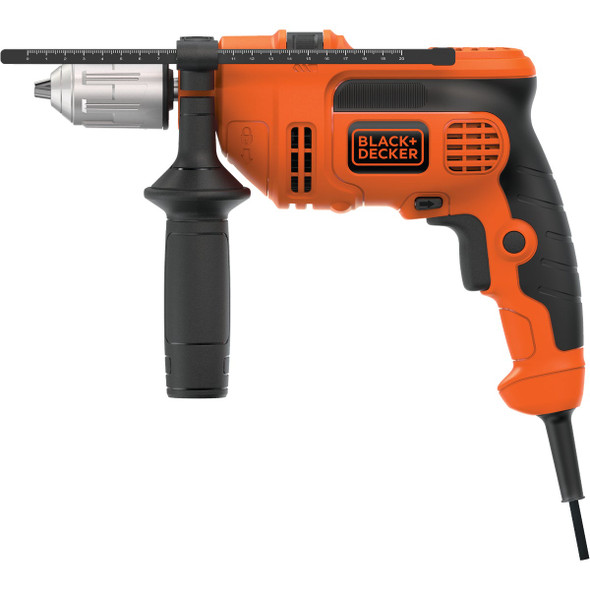 Black and Decker 1/2 In. Keyless 6.5-Amp VSR Electric Hammer Drill BEHD201