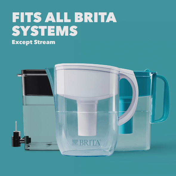 Brita Pitcher Water Filter Cartridge (3-Pack) 35503 621498