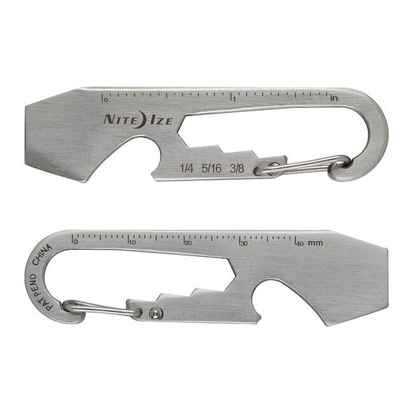 Carabiner Key Clip, Silver, Multitool Key Holder, Silver Texture
