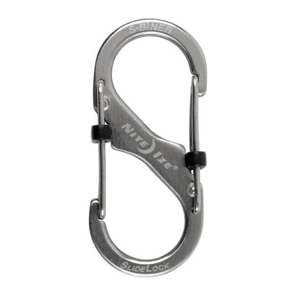 Nite Ize Carabiner Clip,1-31/32 in.,Silver LSB2-11-R3