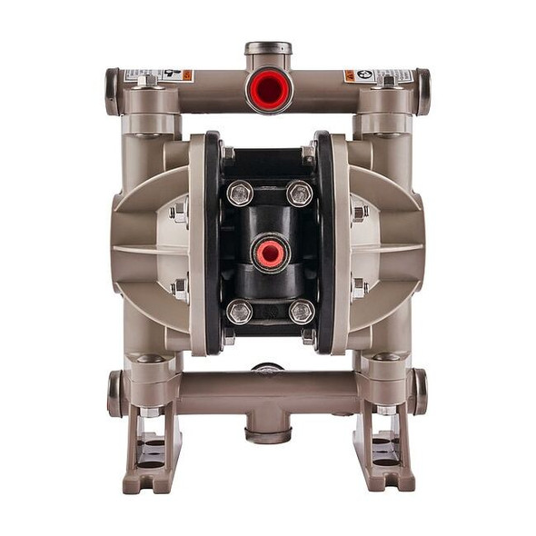 Double Diaphragm Pump, Polypropylene, Air Operated, Santoprene, 13 GPM