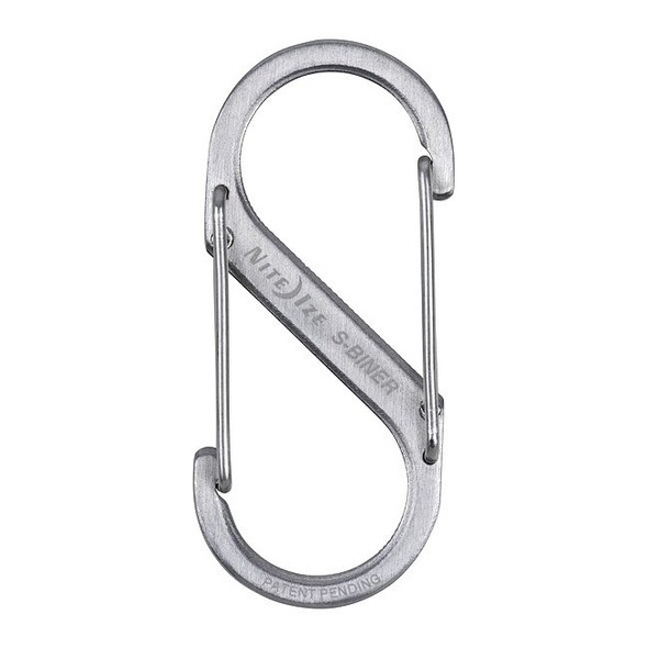 Nite Ize 2" L, Stainless Steel, Silver SB2-03-11
