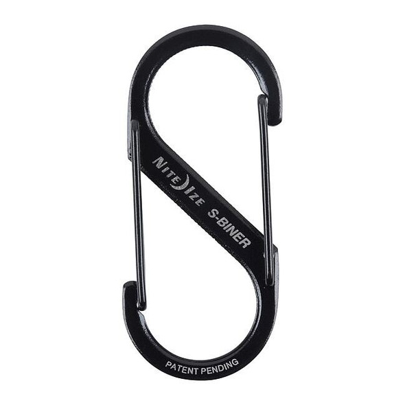 Nite Ize Double Gated Carabiner,2 In.,Black SB2-03-01