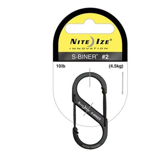 Nite Ize Double Gated Carabiner,2 In.,Black SB2-03-01