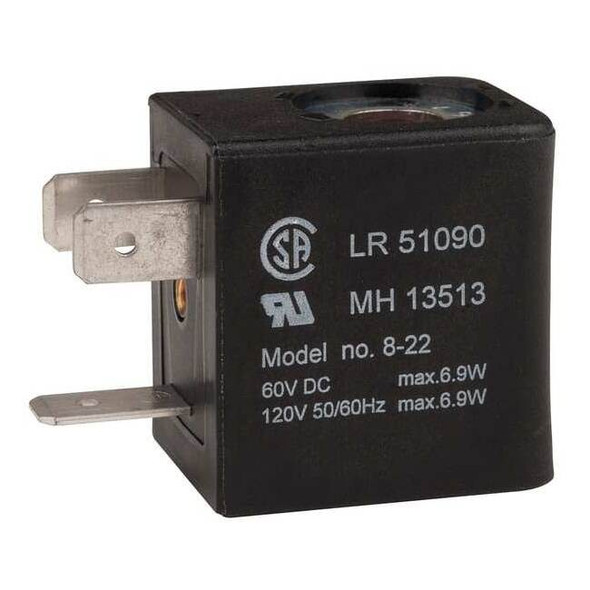 Aro Solenoid Valve Coil, 120V AC, 22 mm Valve Coil Size, DIN 43650B 116218-33