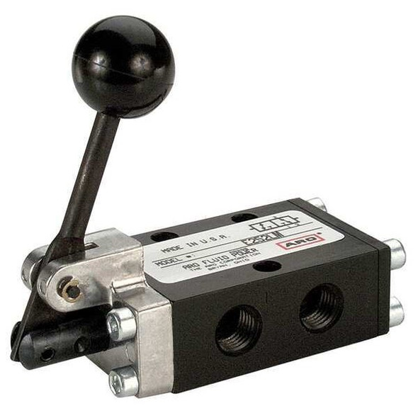 Aro Manual Air Control Valve, Lever, Black E252LM Aro Manual Air Control Valve, Lever, Black E252LM