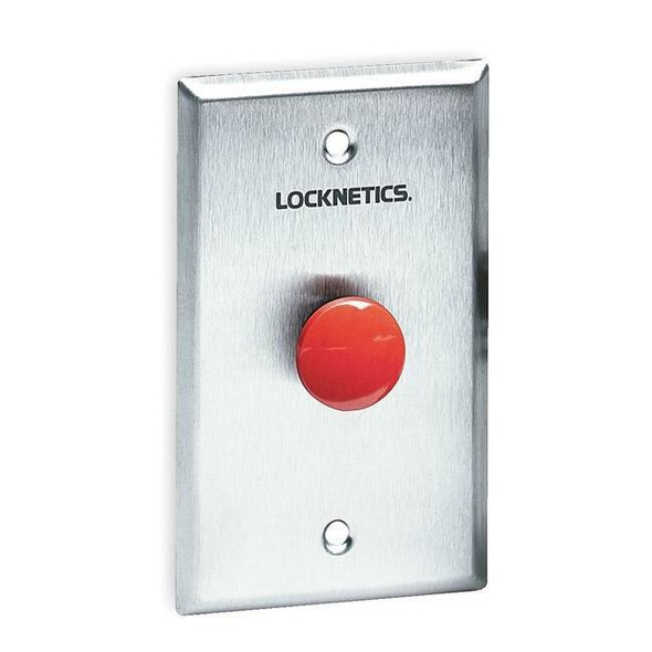 Schlage Electronics Standard Push Button,Red,Steel 701RD
