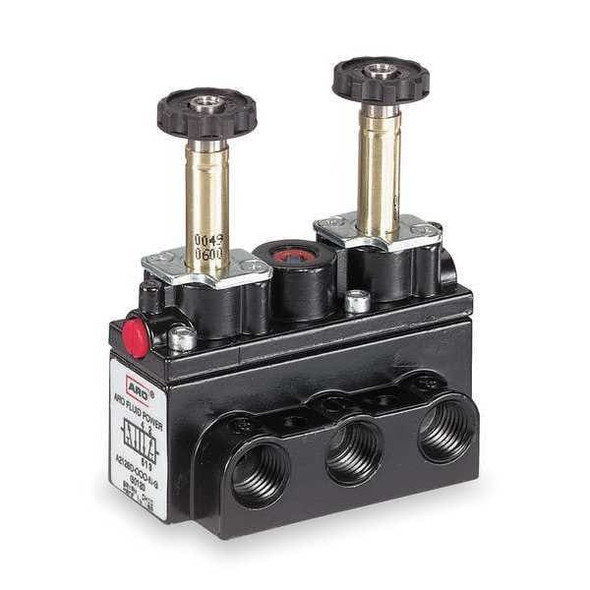 Aro Solenoid Air Control Valve,1/4 In,4-Way A712SD-000-N