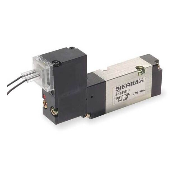 Aro Solenoid Air Con Valve,Four-Way,115 psi S5SS9B-1