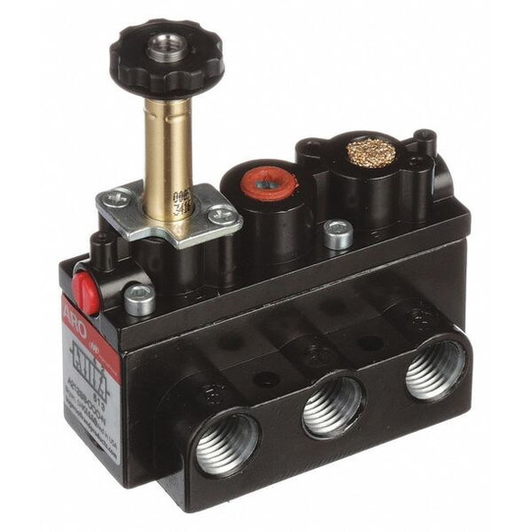 Aro Solenoid Air Control Valve,1/4 In,4-Way A212SS-000-N