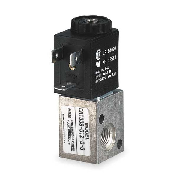 Aro Solenoid Air Control Valve,1/8 In,12VDC CAT33S-012-D