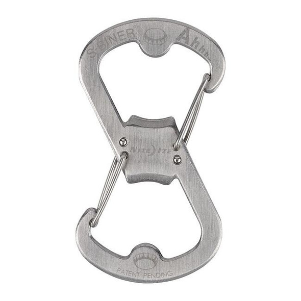 S-Biner Key Clip, Silver, Stainless Steel, Key Holder, Silver Texture