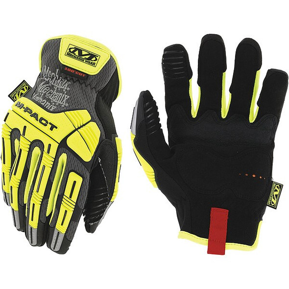 Mechanix Wear Mechanics Gloves,Hi-Vis Yellow,9,PR SMC-C91-009