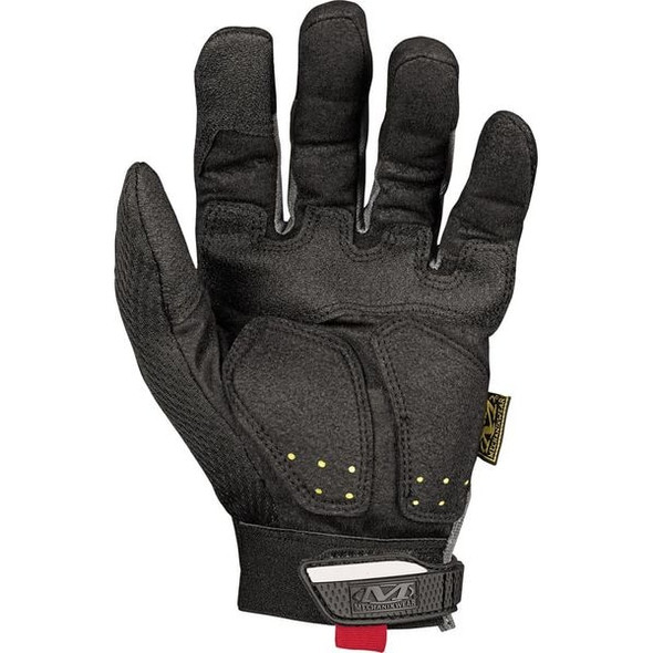 M-Pact Impact Resistant Work Gloves, Vibration Absorption, TPR, Black/Gray, Small, 1 Pair