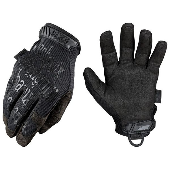 Tactical Glove, Synthetic Leather Palm, 12" Length, Hook-and-Loop Cuff, Full Finger, Foam Lining