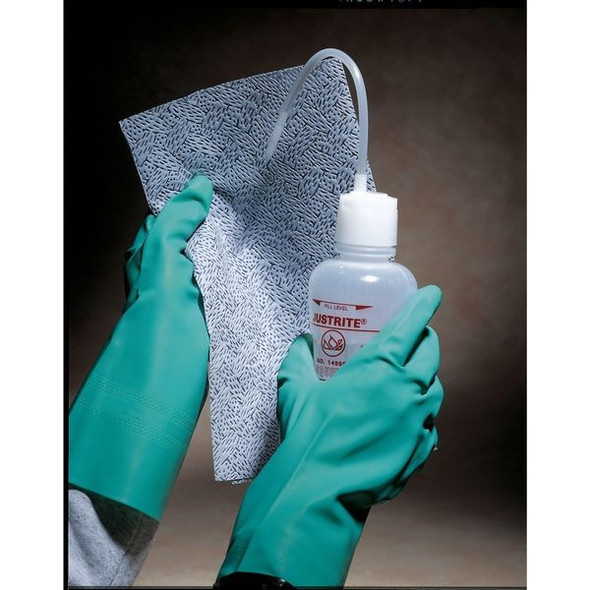 Justrite Dispensing Bottle,16 oz.,White 14009