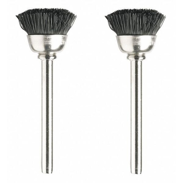 Dremel Nylon Bristle Brush,1/2in. dia.,PK2 404-02