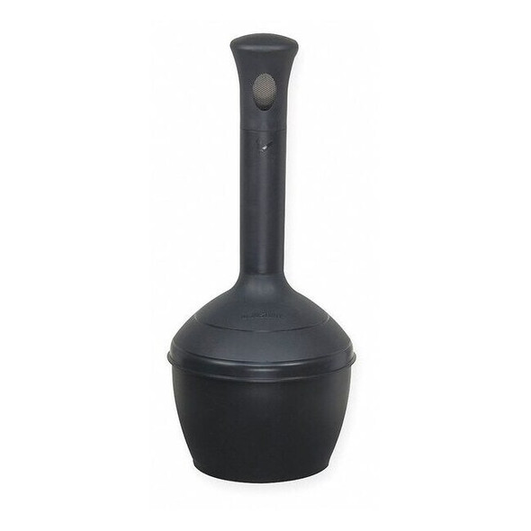Justrite Cigarette Receptacle, Black, 4 gal 268503