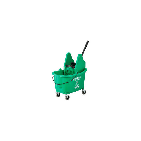 Global Industrial Mop Bucket And Wringer Combo 38 Qt. Down Press Green