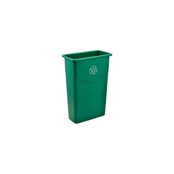 Global Industrial Slim Recycling Can 23 Gallon Recycling Green